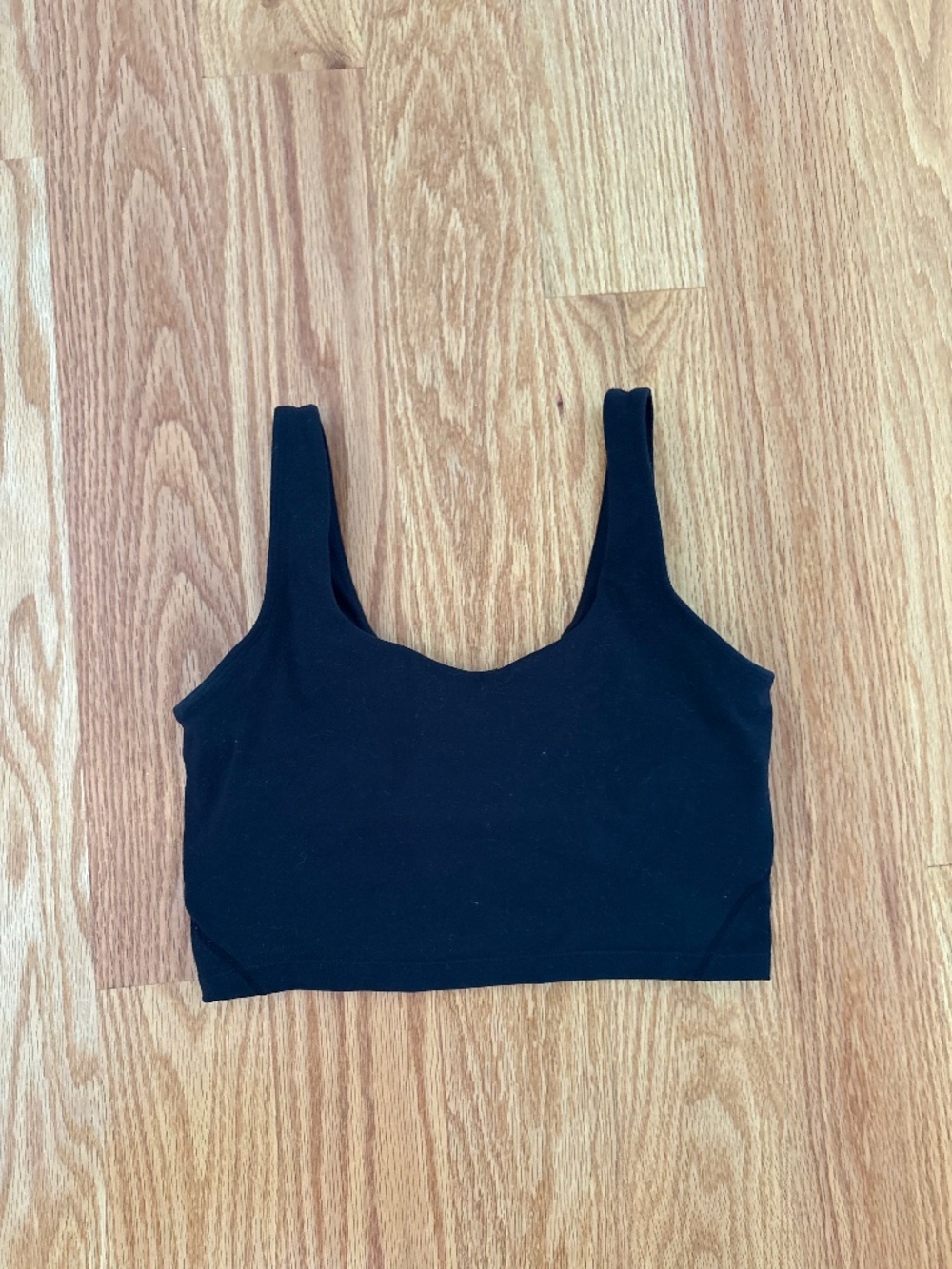Black Athletic Crop Tank